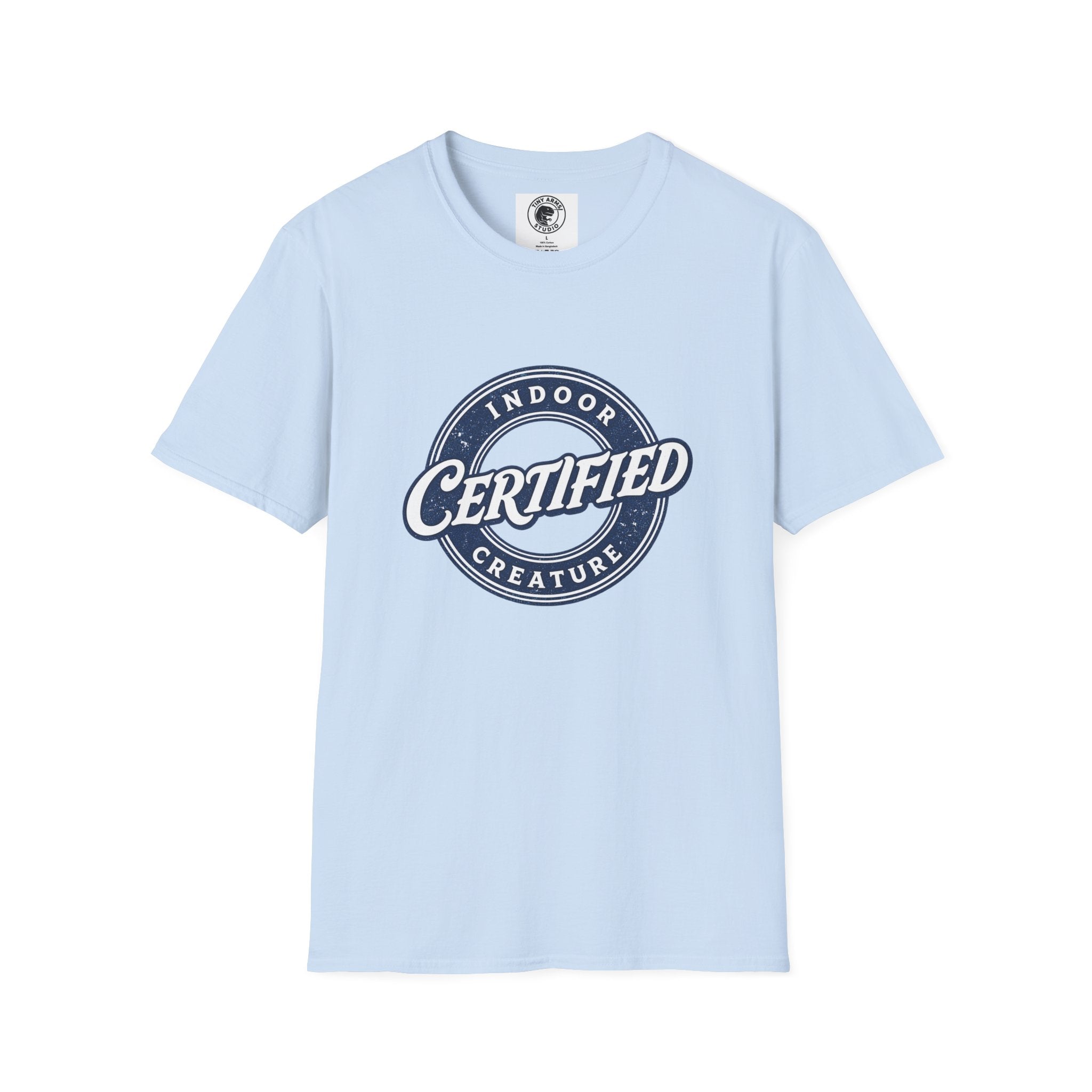Certified Indoor Creature T-Shirt | Funny Homebody Tee