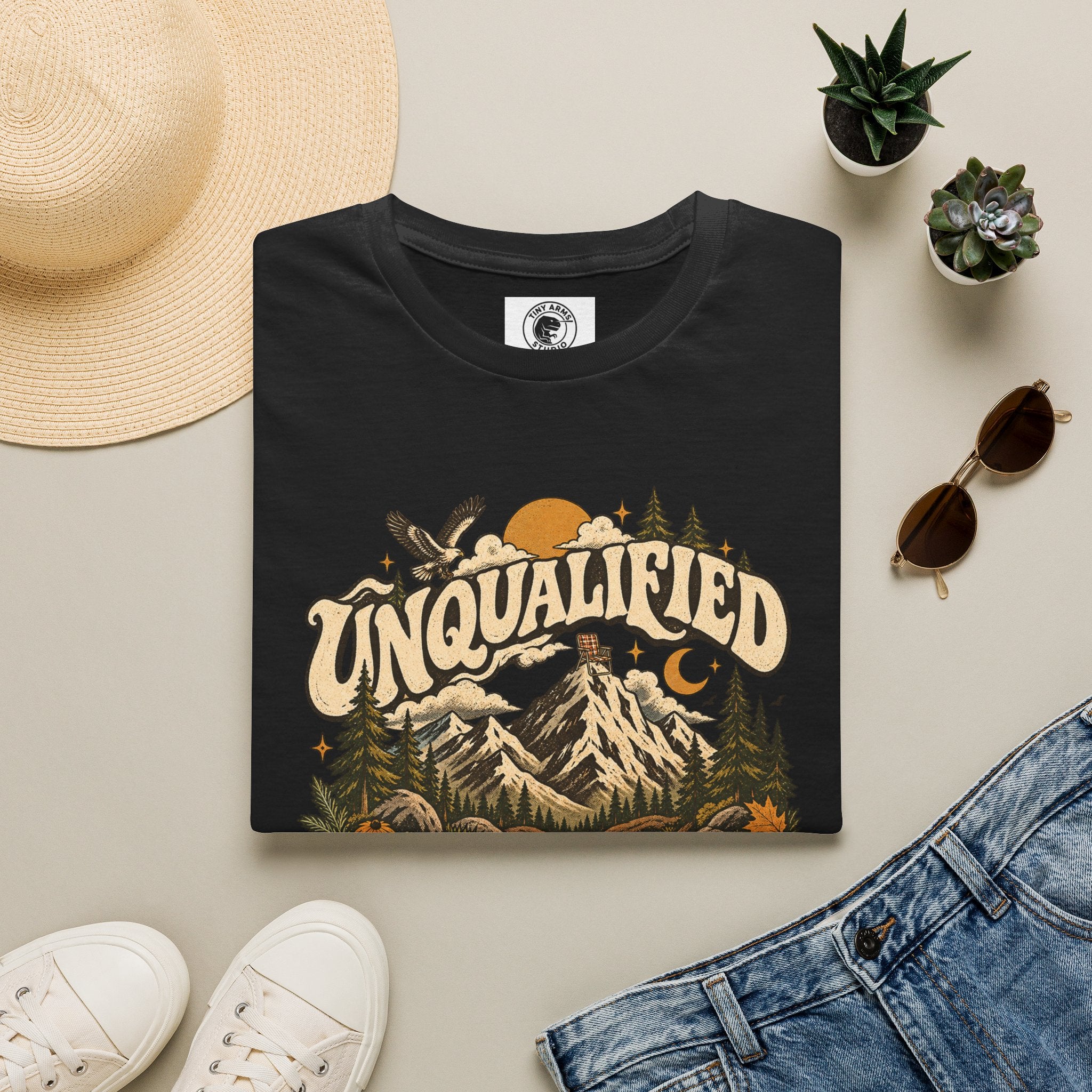 Unqualified Wilderness Society Retro Outdoor Graphic Tee | Vintage Mountain Shirt