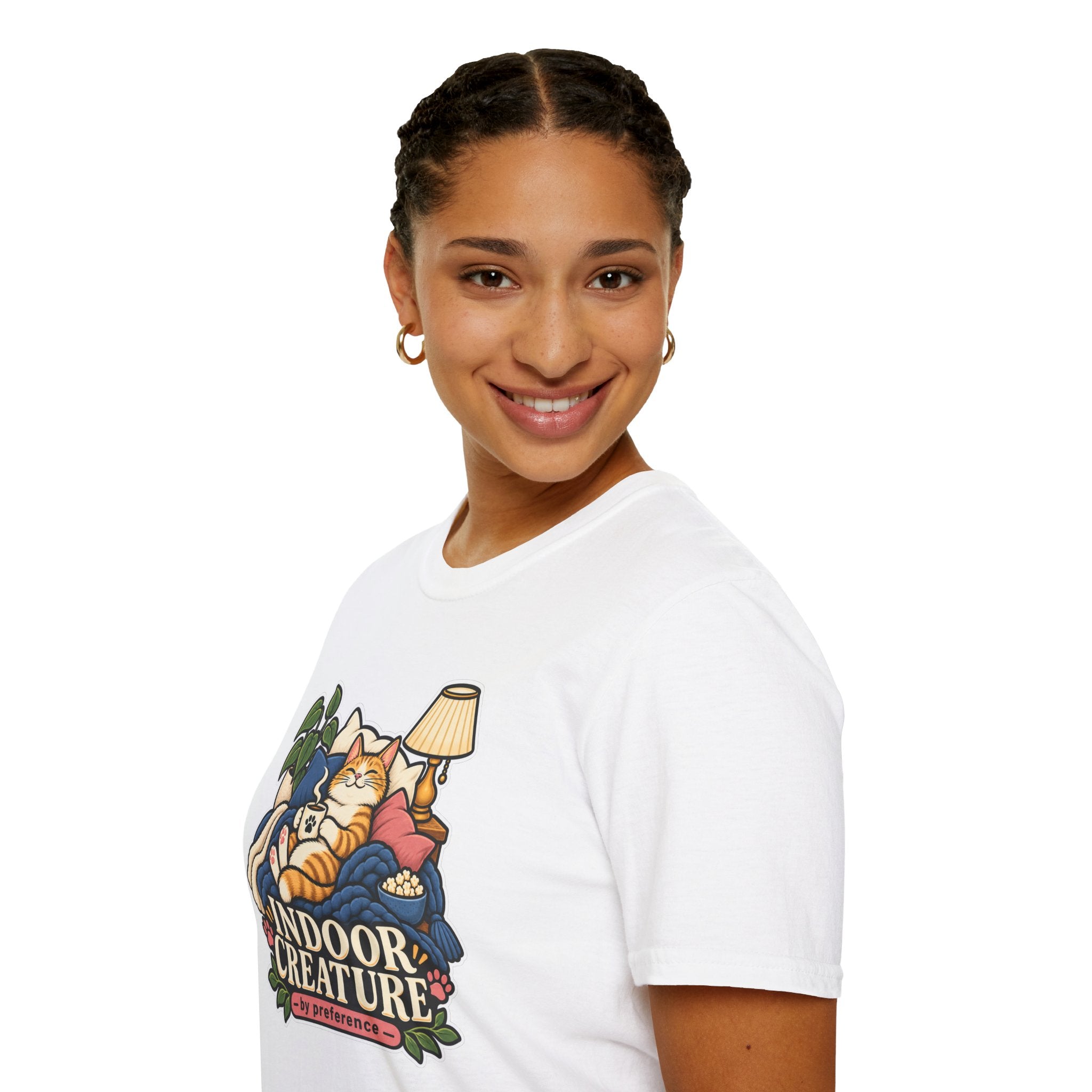 Indoor Creature Cat Shirt | Cozy Cat Lounge Tee