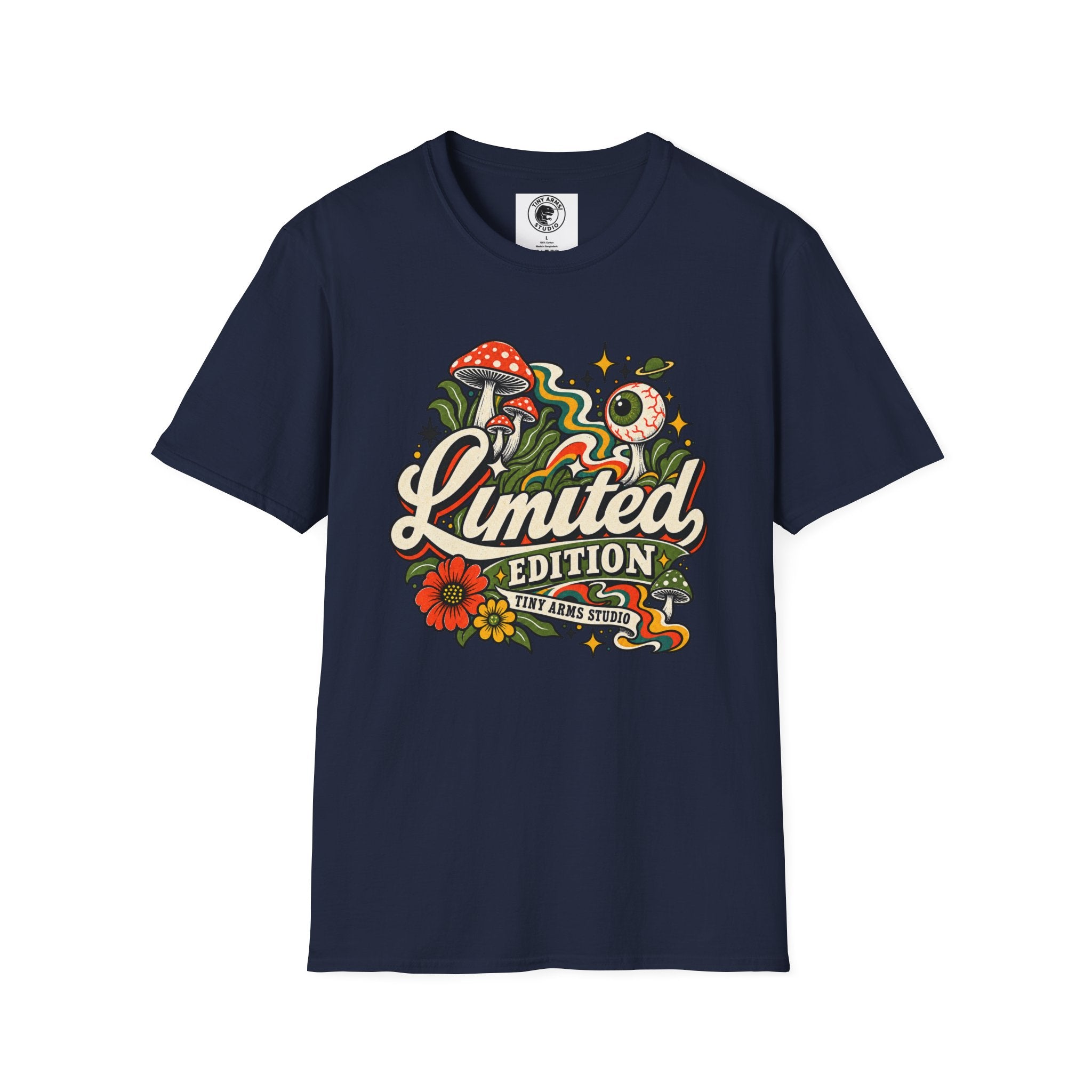 Limited Edition Retro Mushroom Graphic Tee | Psychedelic 70s Shirt