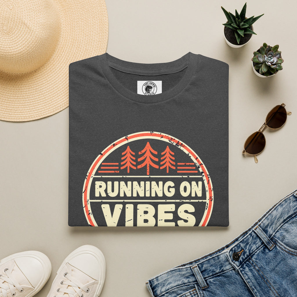 Running On Vibes T-Shirt | Retro Forest Graphic Tee