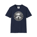 Texas Fishing Club lake scene T-Shirt | angler badge design