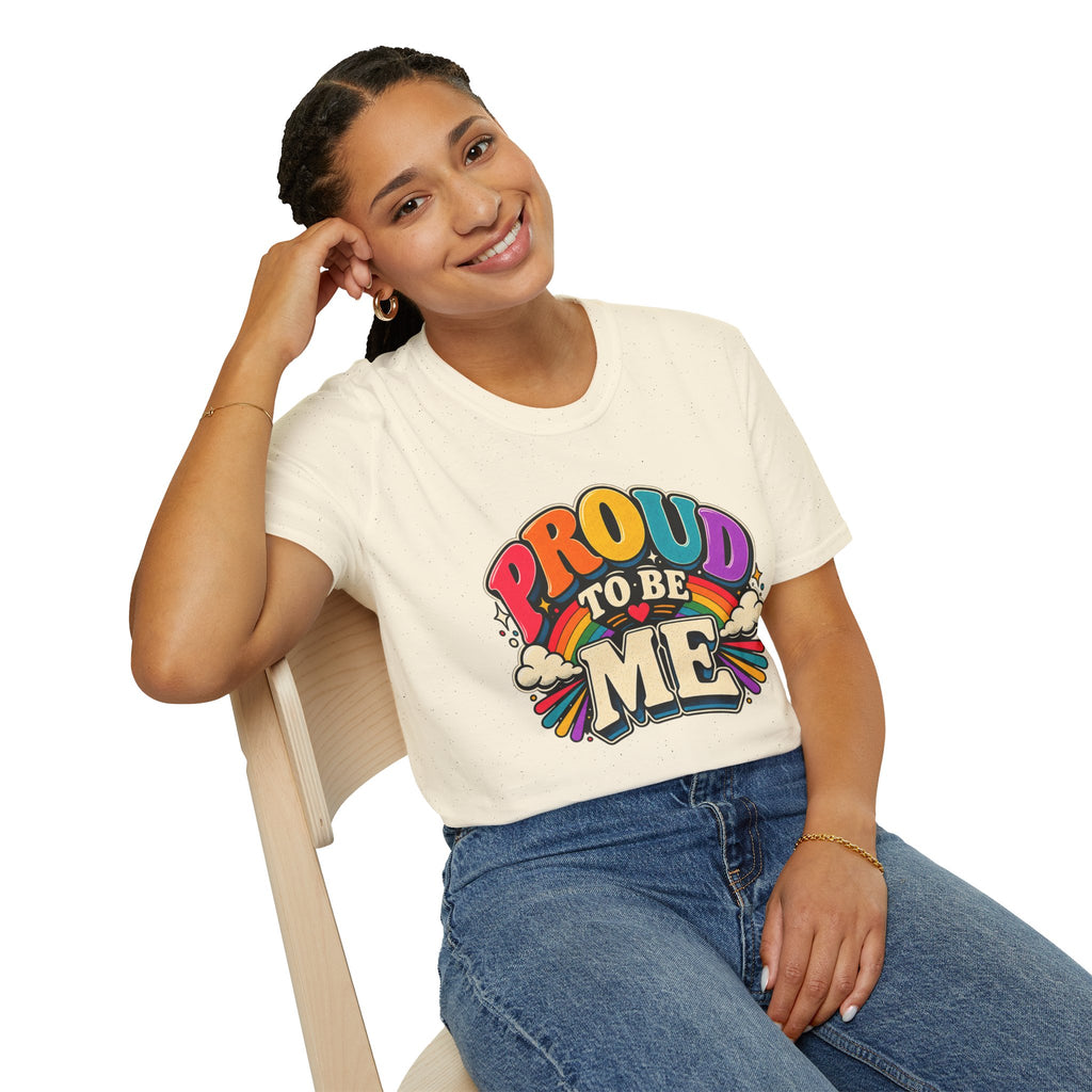 Proud to Be Me T-Shirt | Rainbow Retro Pride Tee