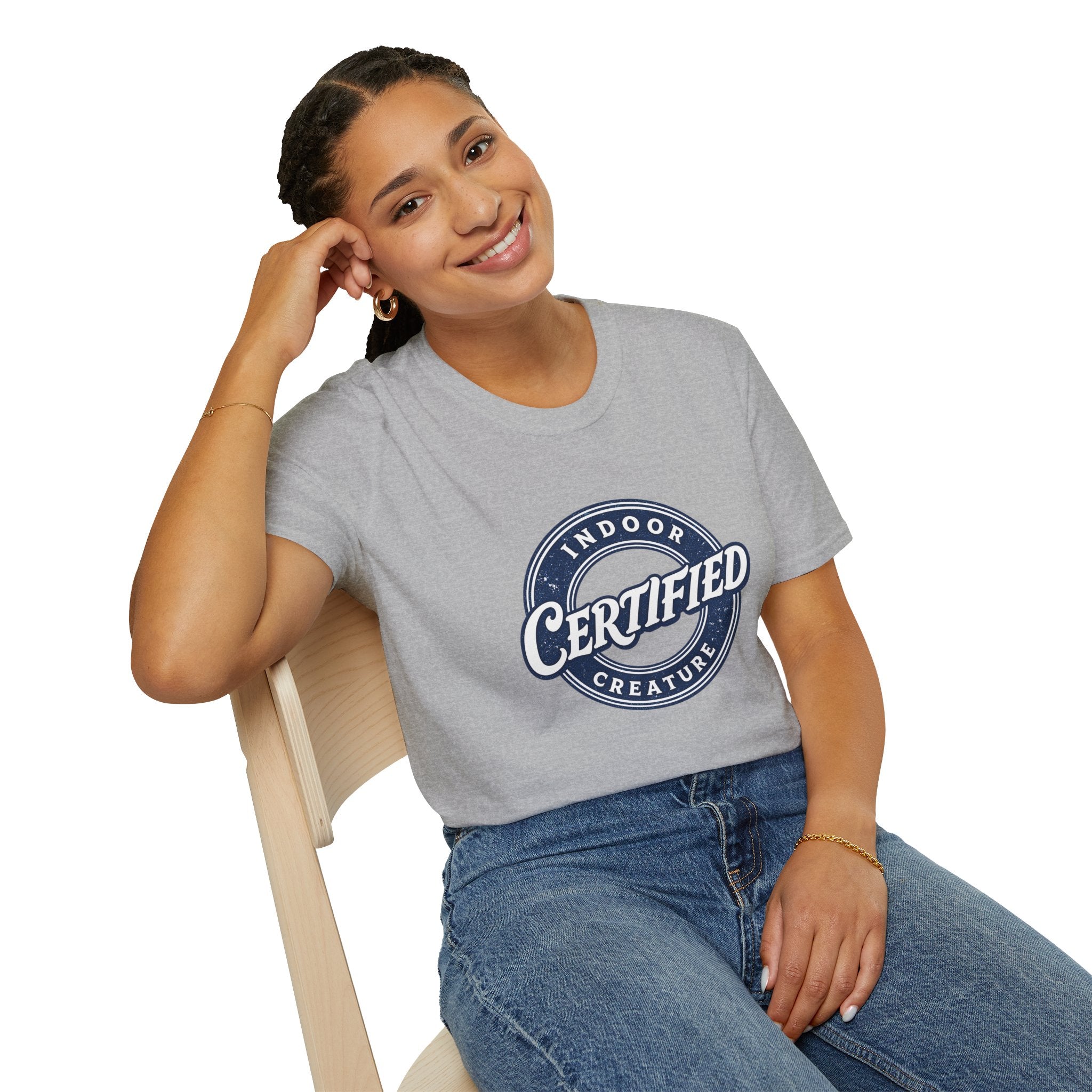 Certified Indoor Creature T-Shirt | Funny Homebody Tee