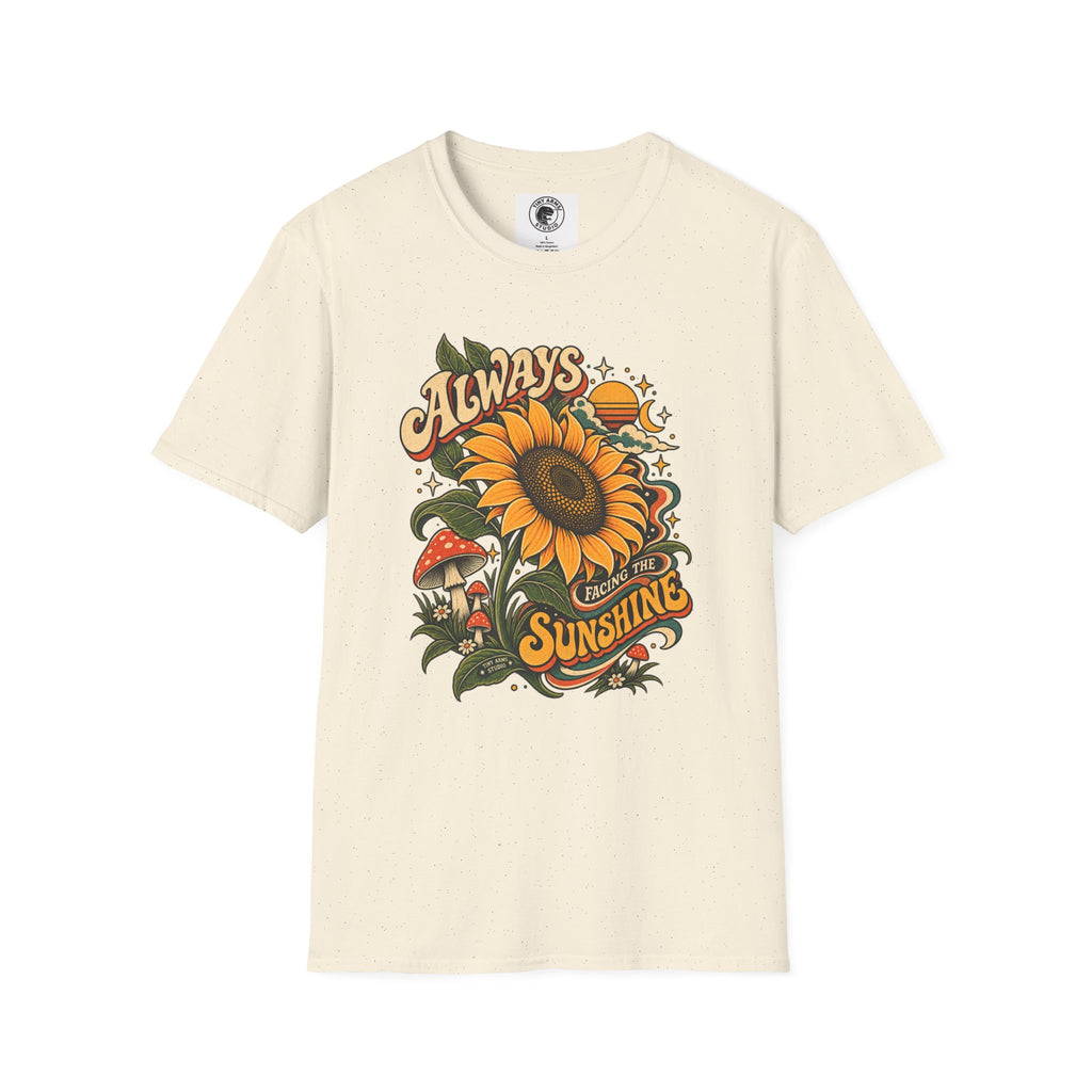 Always Facing the Sunshine Retro Sunflower Graphic Tee