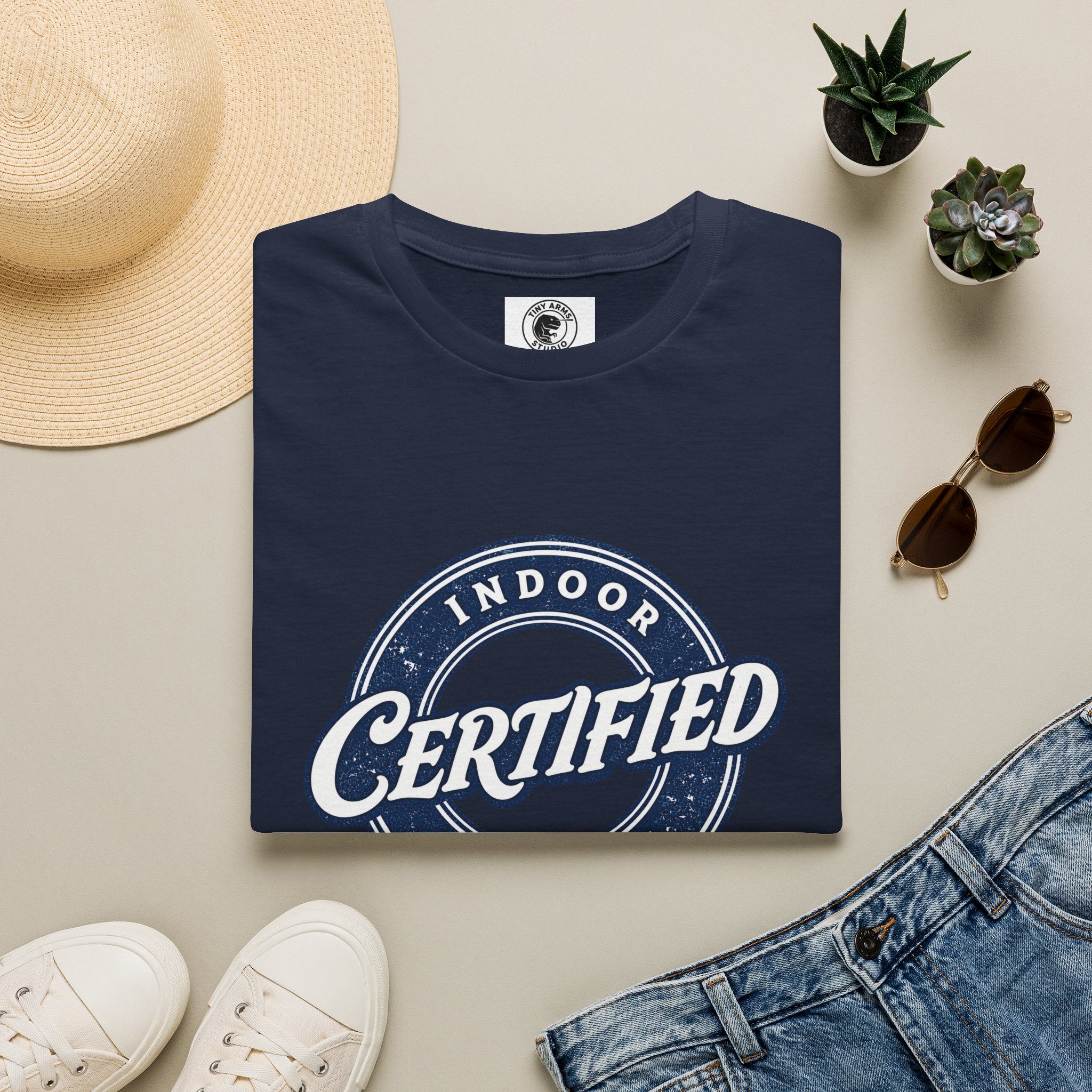 Certified Indoor Creature T-Shirt | Funny Homebody Tee