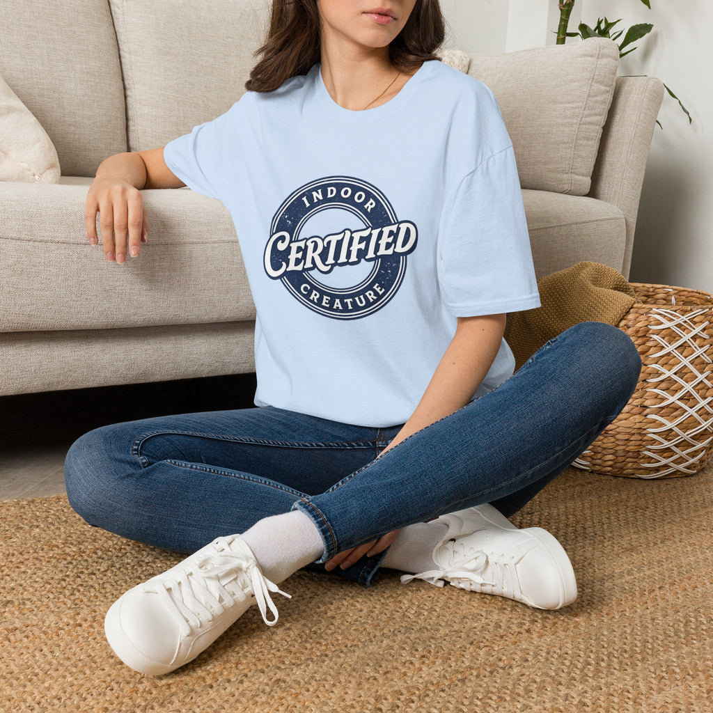 Certified Indoor Creature T-Shirt | Funny Homebody Tee