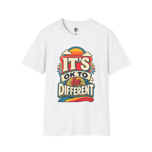 Be Different T-Shirt | Retro Rainbow Typography