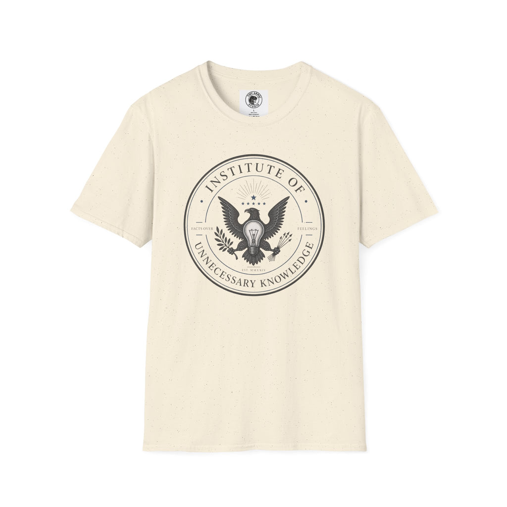 Institute of Unnecessary Knowledge T-Shirt | Eagle Seal Graphic Tee