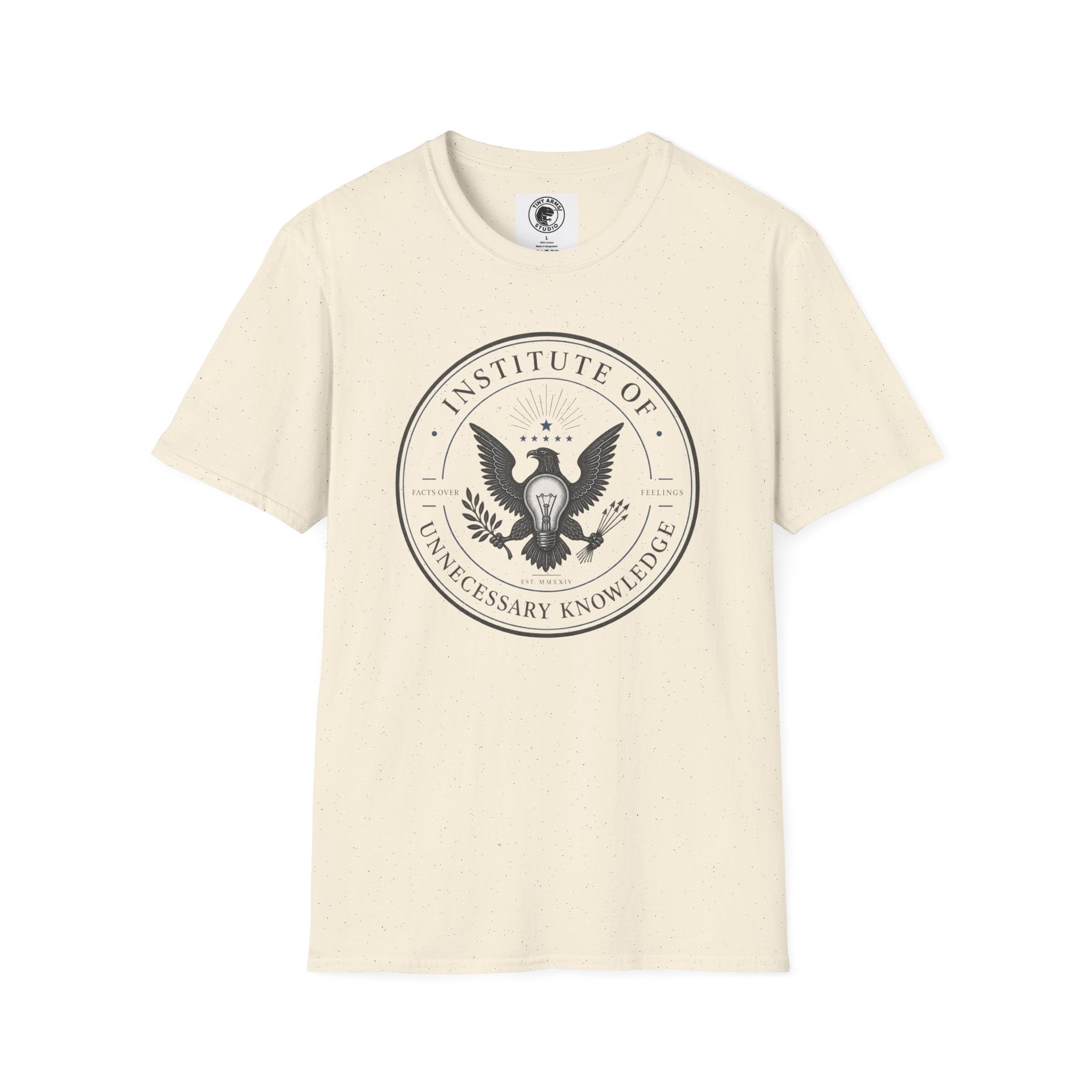 Institute of Unnecessary Knowledge T-Shirt | Eagle Seal Graphic Tee