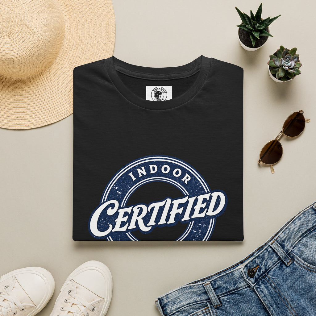 Certified Indoor Creature T-Shirt | Funny Homebody Tee