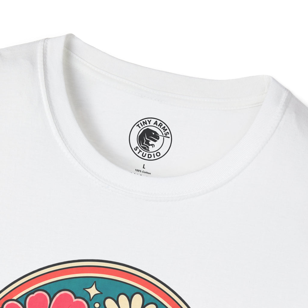 Bloom As You Are T-Shirt | Retro Floral Arch Design