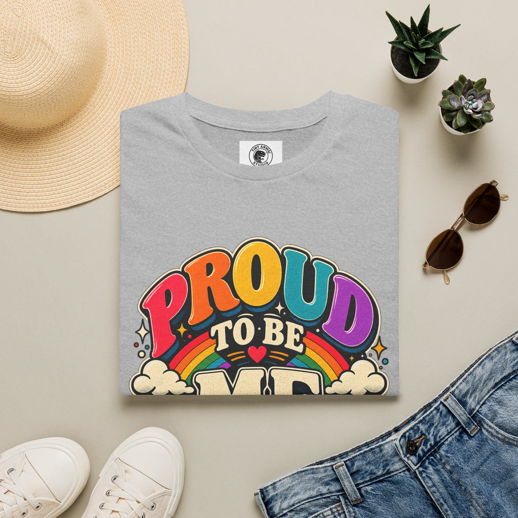 Proud to Be Me T-Shirt | Rainbow Retro Pride Tee