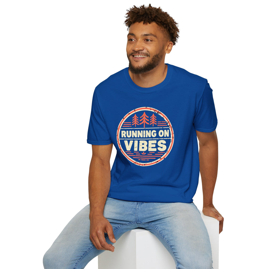 Running On Vibes T-Shirt | Retro Forest Graphic Tee