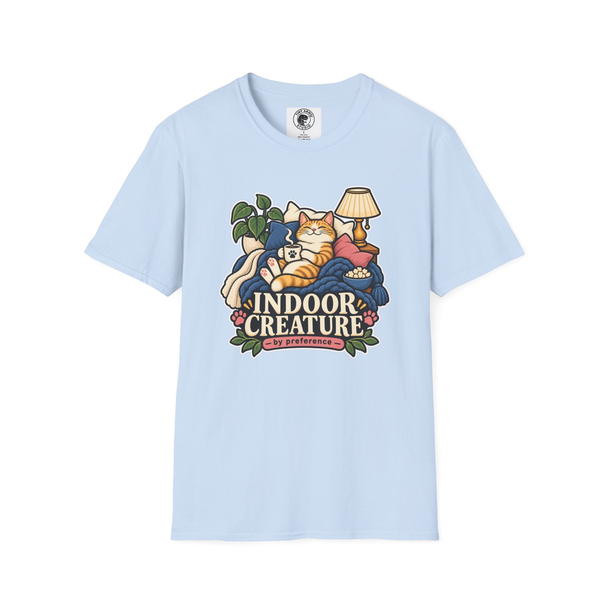 Indoor Creature Cat Shirt | Cozy Cat Lounge Tee