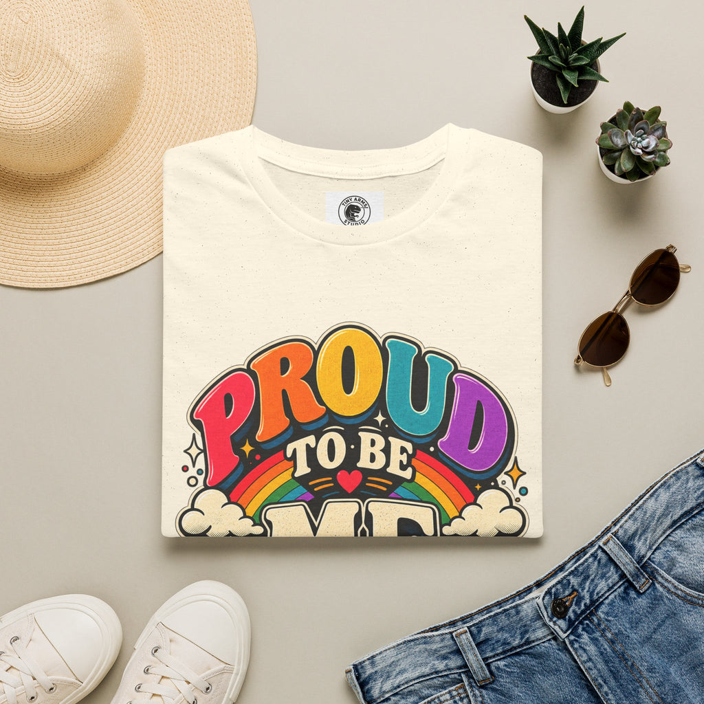 Proud to Be Me T-Shirt | Rainbow Retro Pride Tee