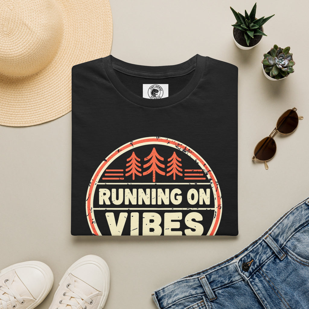 Running On Vibes T-Shirt | Retro Forest Graphic Tee