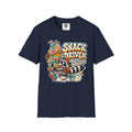 Snack Driven Raccoon Graphic T-Shirt | Snack Lover Cartoon Design