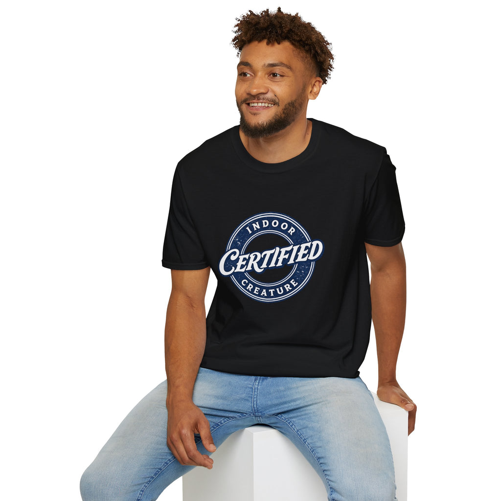 Certified Indoor Creature T-Shirt | Funny Homebody Tee