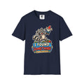 Playful Raccoon Holding Garden Gnome T-Shirt | I Found Something Graphic Tee
