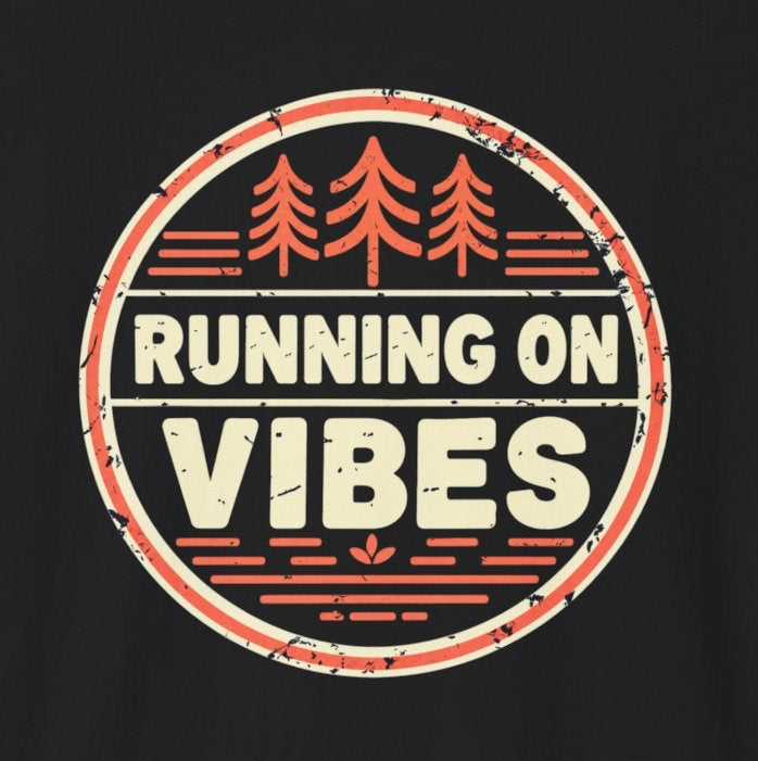 Running On Vibes T-Shirt | Retro Forest Graphic Tee