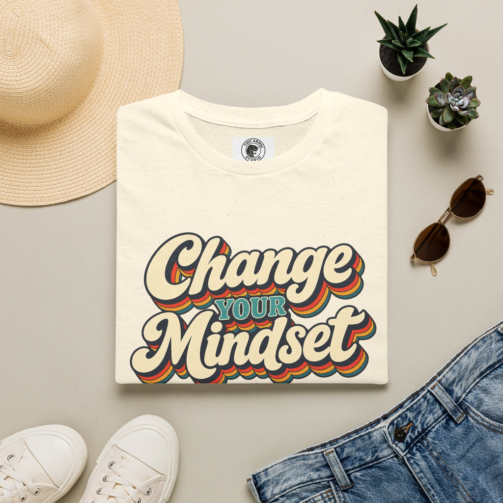 Change Your Mindset T-Shirt | Retro Script Motivational Tee