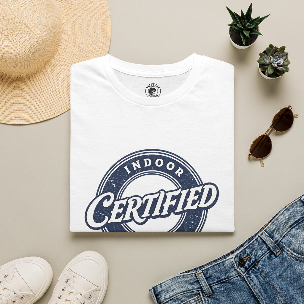 Certified Indoor Creature T-Shirt | Funny Homebody Tee