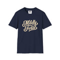 Mildly Feral T-Shirt | Script Retro Typography, Casual Graphic Tee