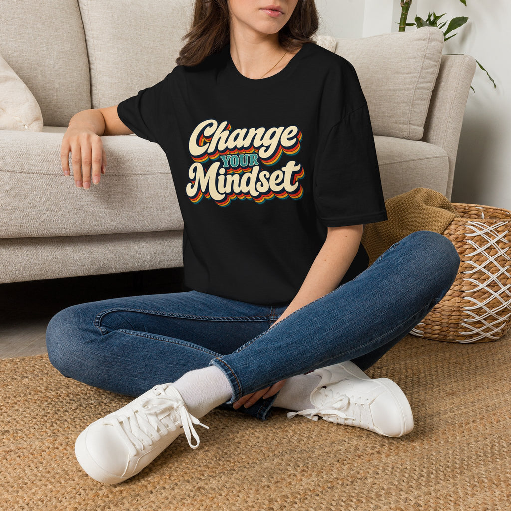 Change Your Mindset T-Shirt | Retro Script Motivational Tee