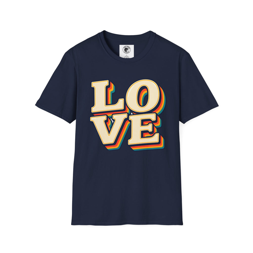 Retro Rainbow LOVE shirt | T-Shirt