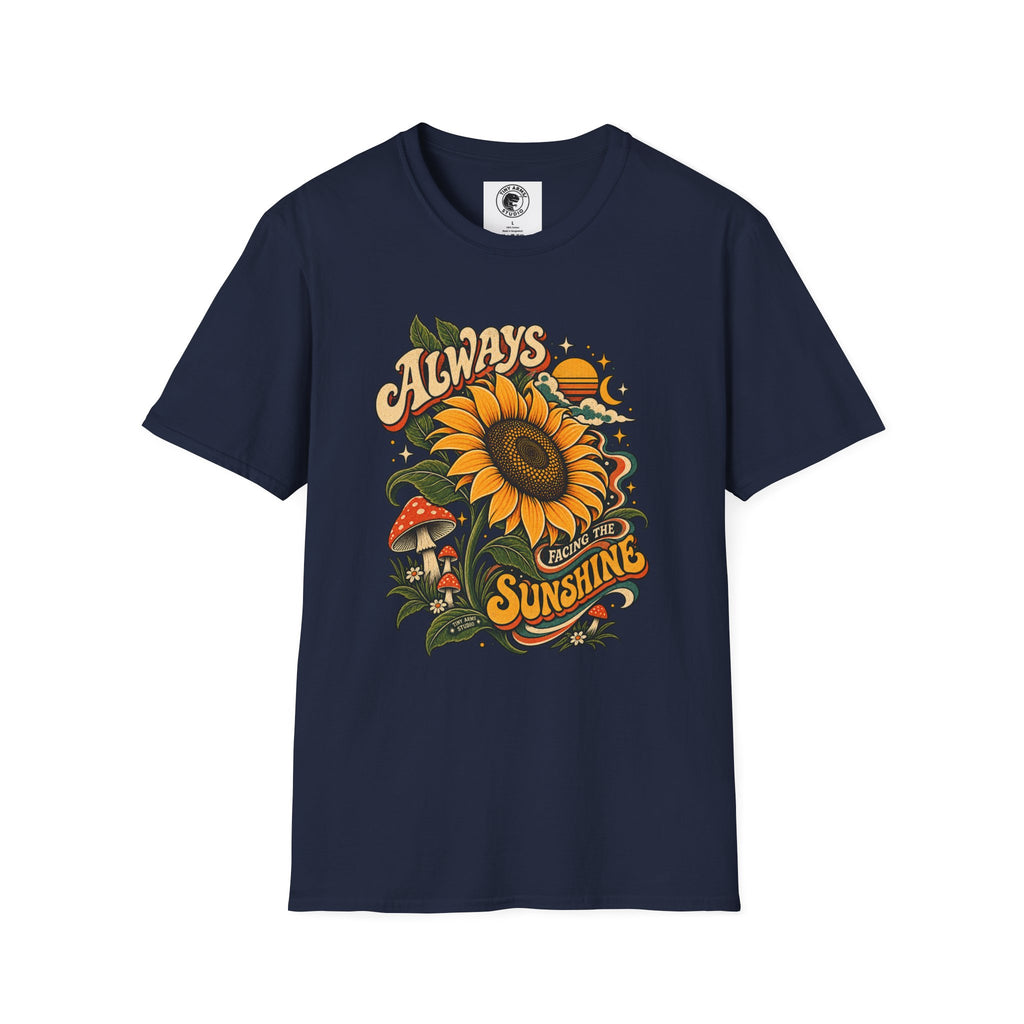 Always Facing the Sunshine Retro Sunflower Graphic Tee