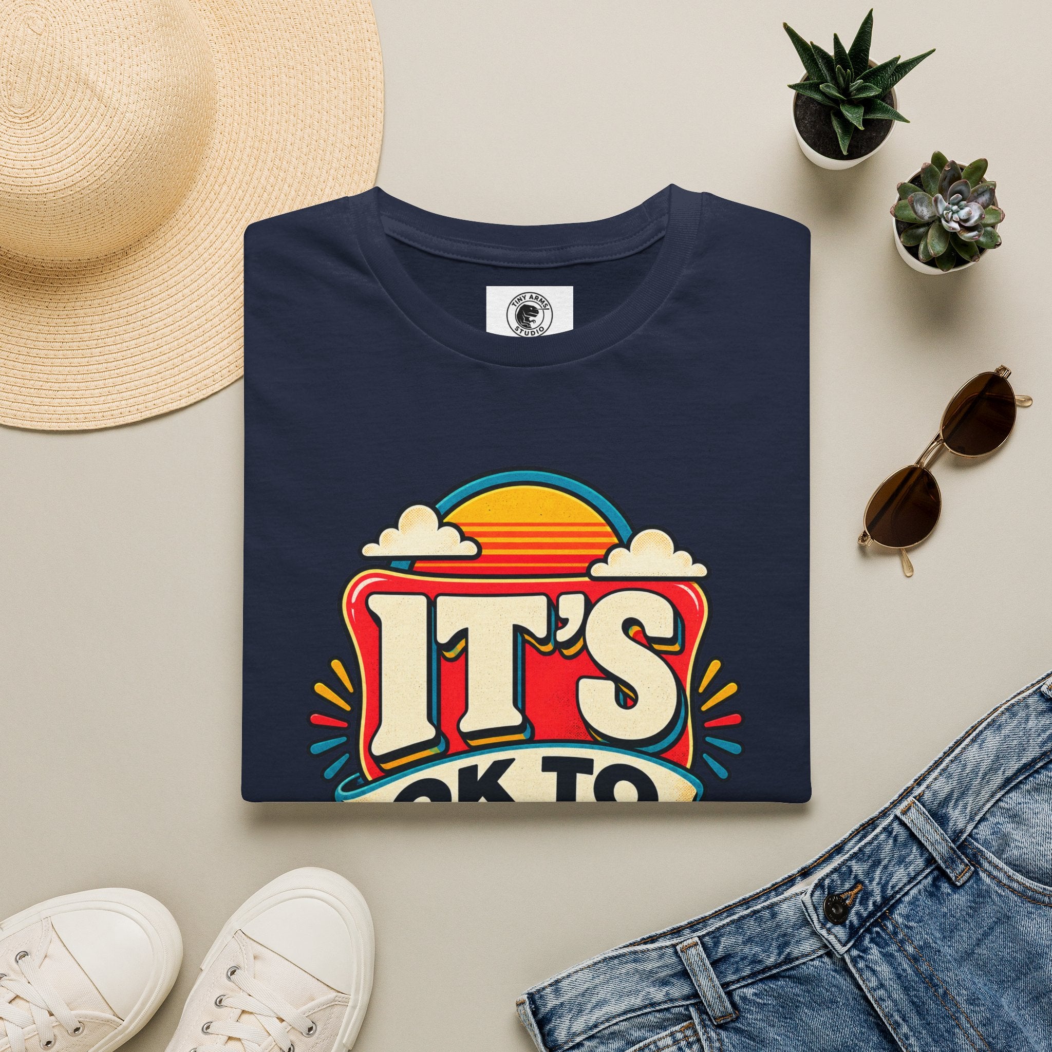 Be Different T-Shirt | Retro Rainbow Typography