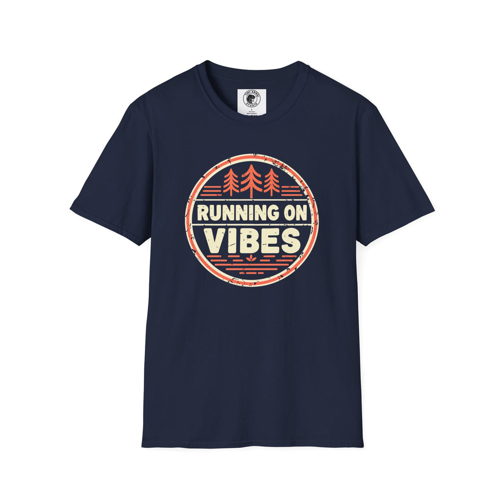 Running On Vibes T-Shirt | Retro Forest Graphic Tee