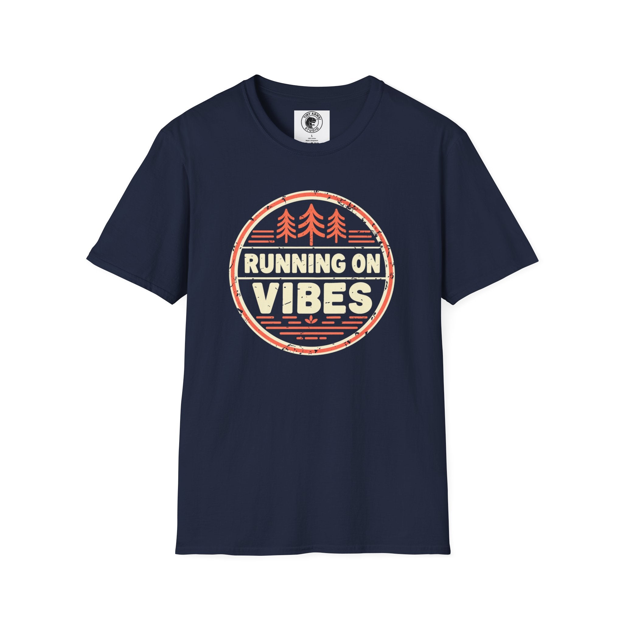 Running On Vibes T-Shirt | Retro Forest Graphic Tee