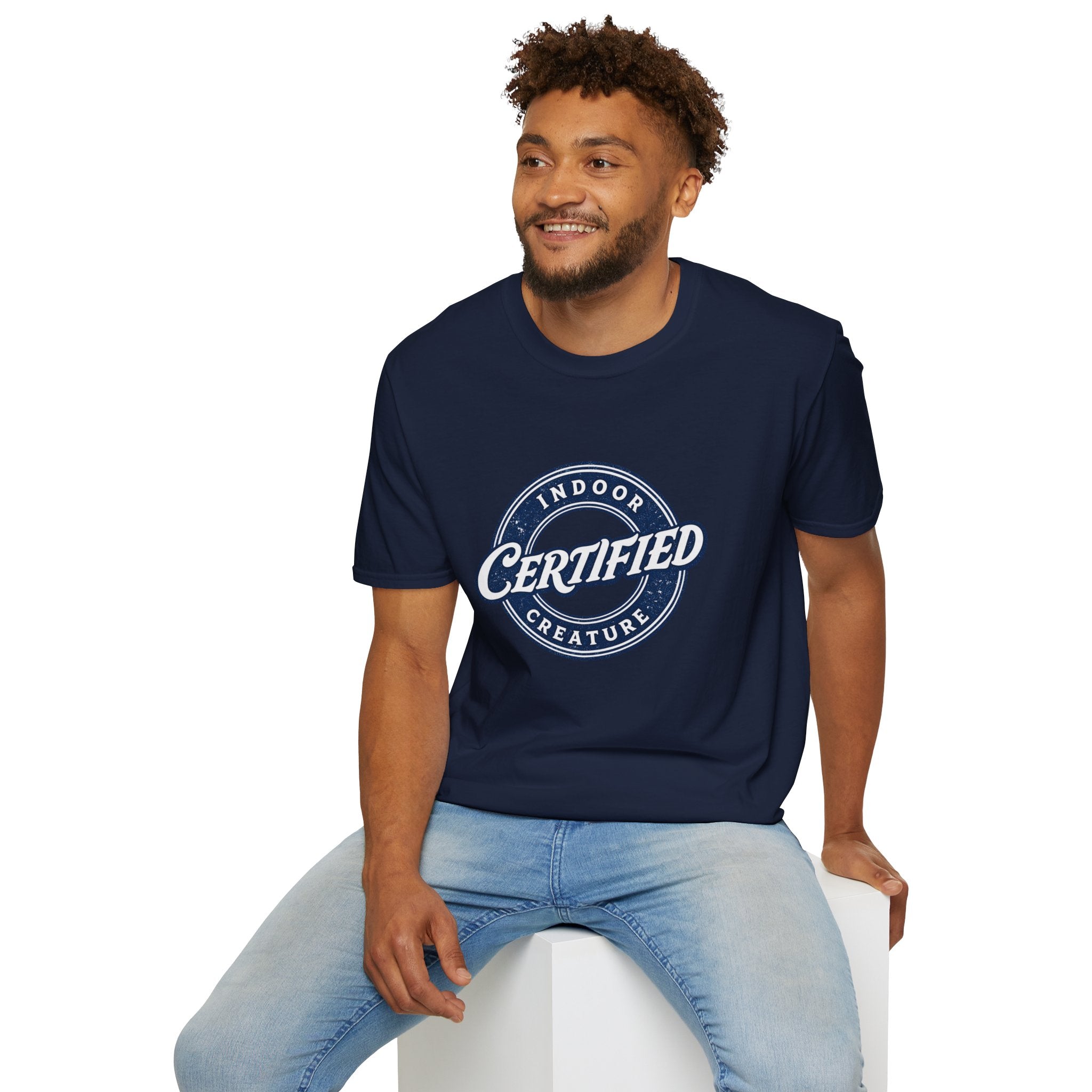 Certified Indoor Creature T-Shirt | Funny Homebody Tee