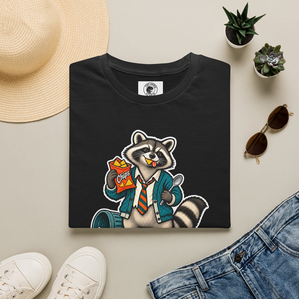 Not Fully Domesticated Raccoon T-Shirt | Funny Animal Graphic Tee