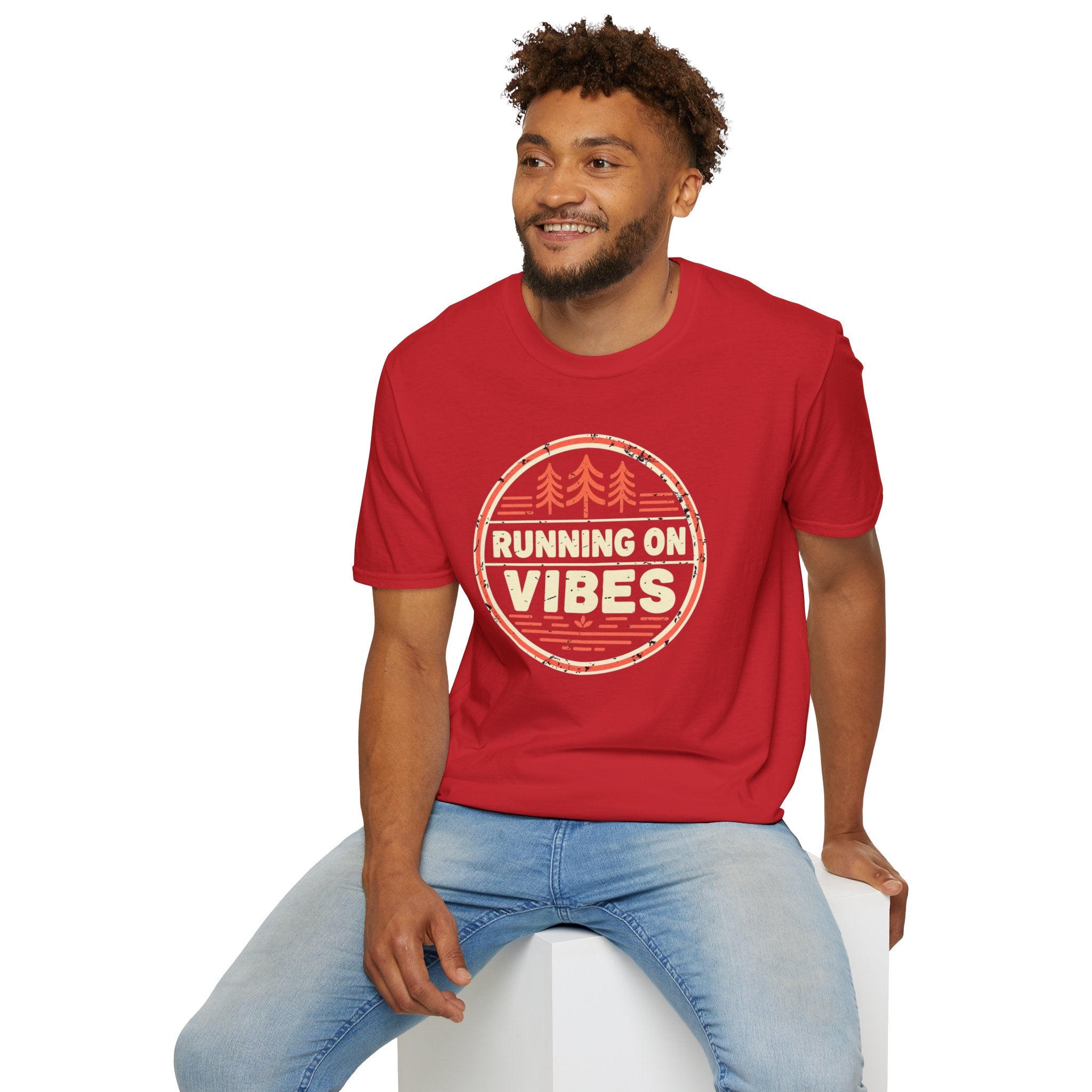 Running On Vibes T-Shirt | Retro Forest Graphic Tee