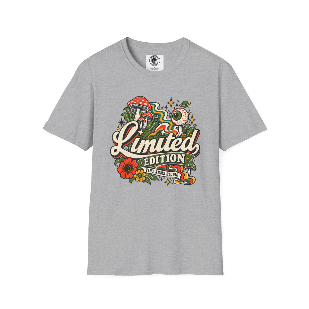 Limited Edition Retro Mushroom Graphic Tee | Psychedelic 70s Shirt