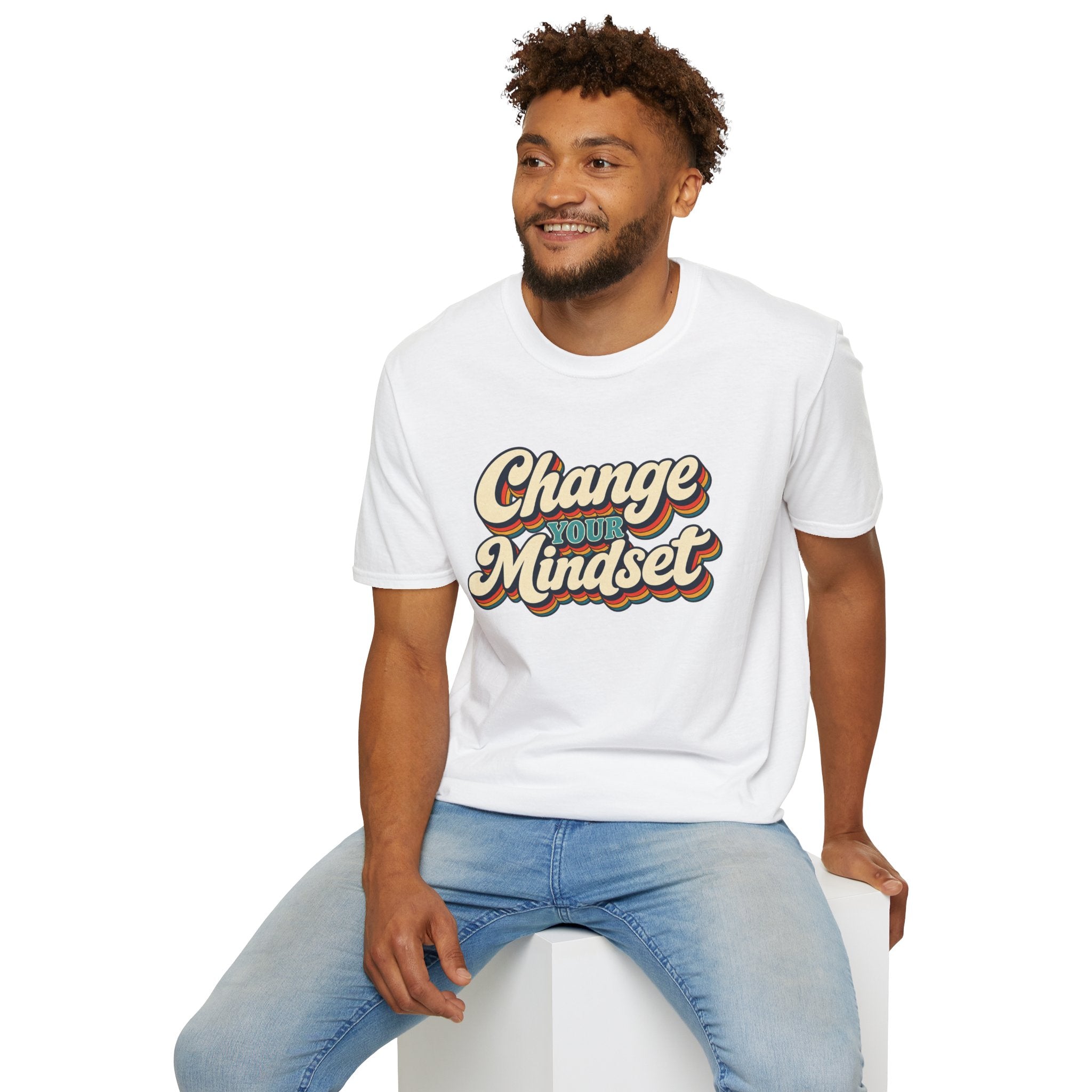 Change Your Mindset T-Shirt | Retro Script Motivational Tee
