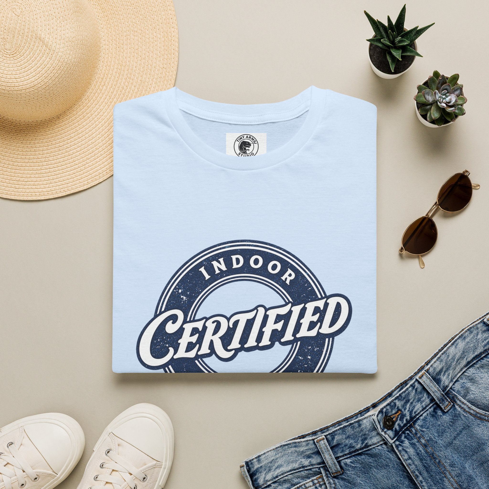 Certified Indoor Creature T-Shirt | Funny Homebody Tee