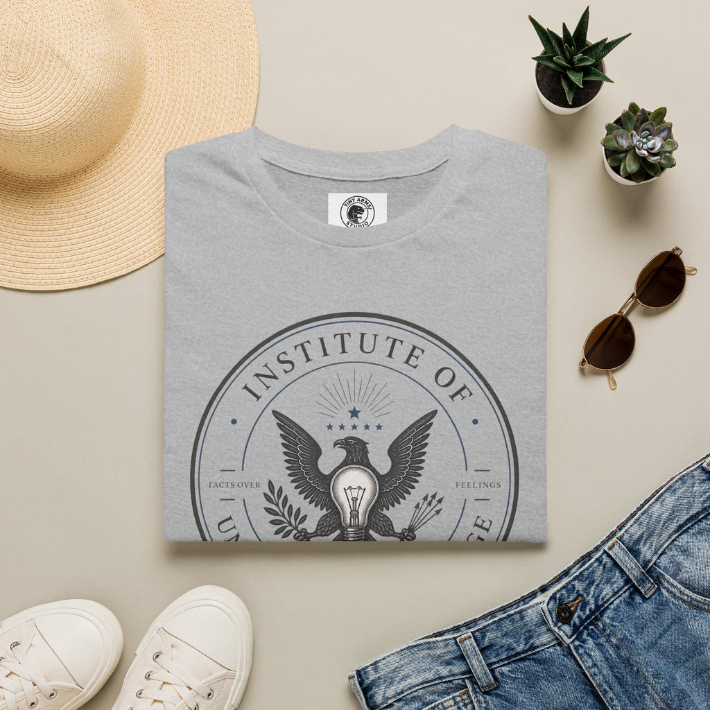 Institute of Unnecessary Knowledge T-Shirt | Eagle Seal Graphic Tee
