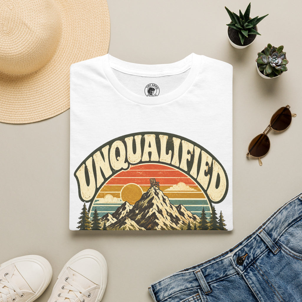 Unqualified Wilderness Society T-Shirt | Vintage Mountain Sunset