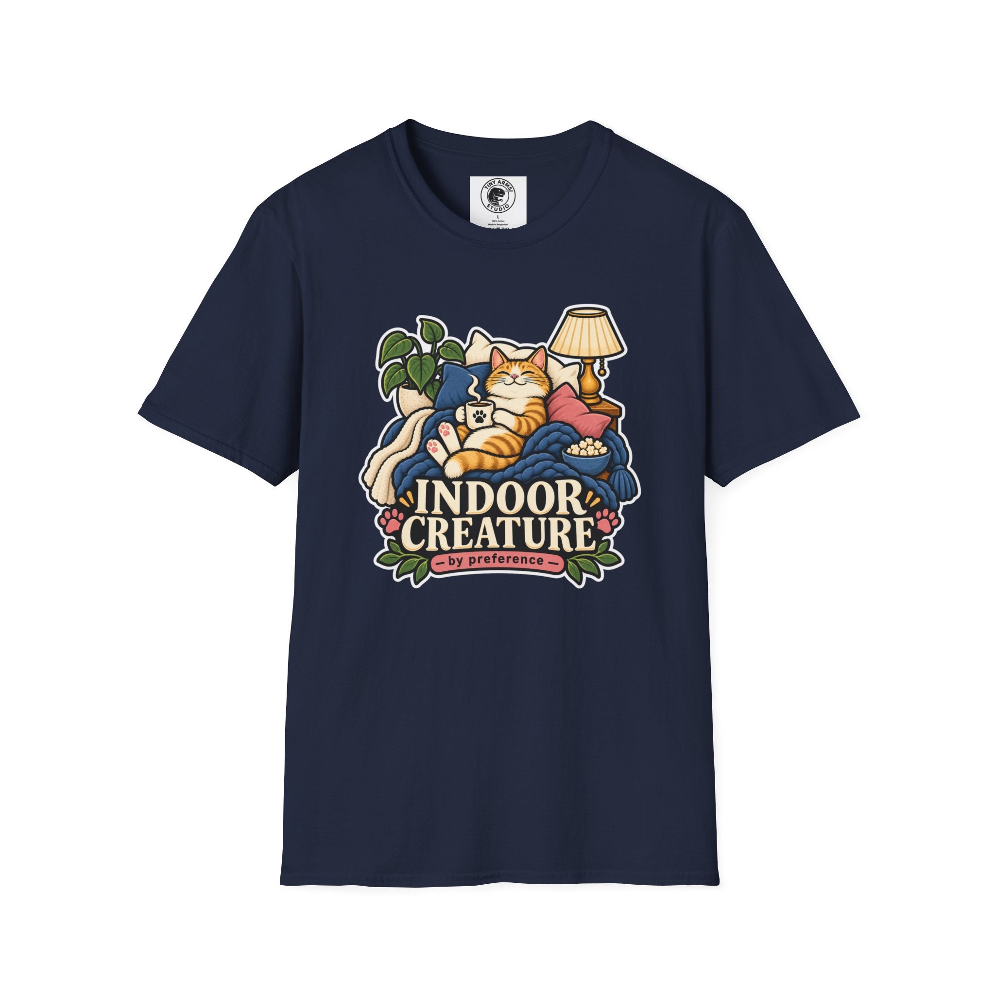 Indoor Creature Cat Shirt | Cozy Cat Lounge Tee