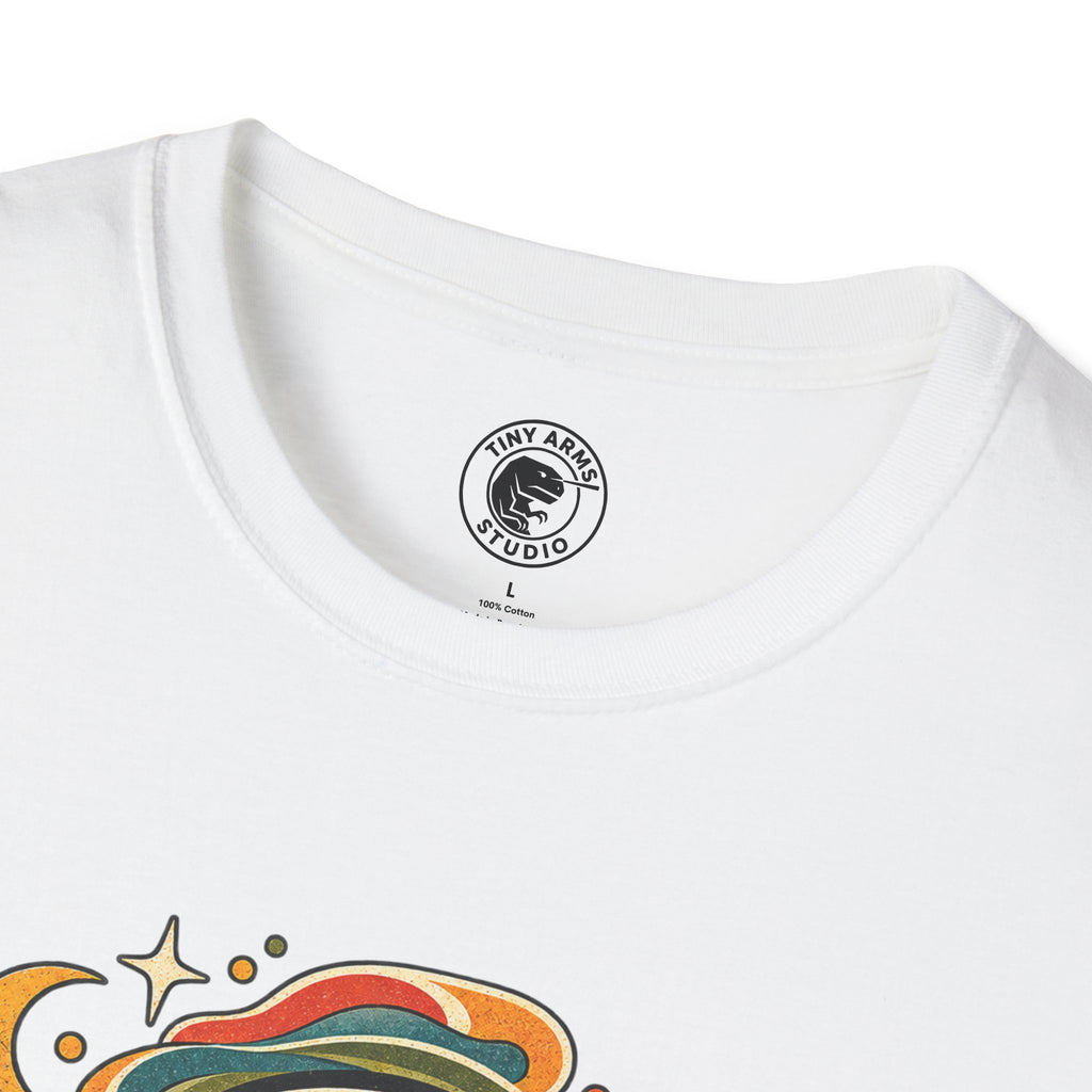 Tiny Arms Studio Made Differently Retro Graphic Tee | Vintage Cosmic Mushroom Shirt