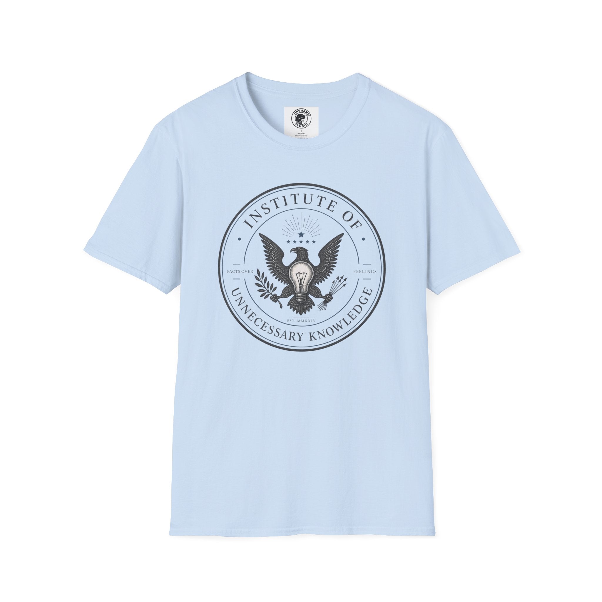 Institute of Unnecessary Knowledge T-Shirt | Eagle Seal Graphic Tee