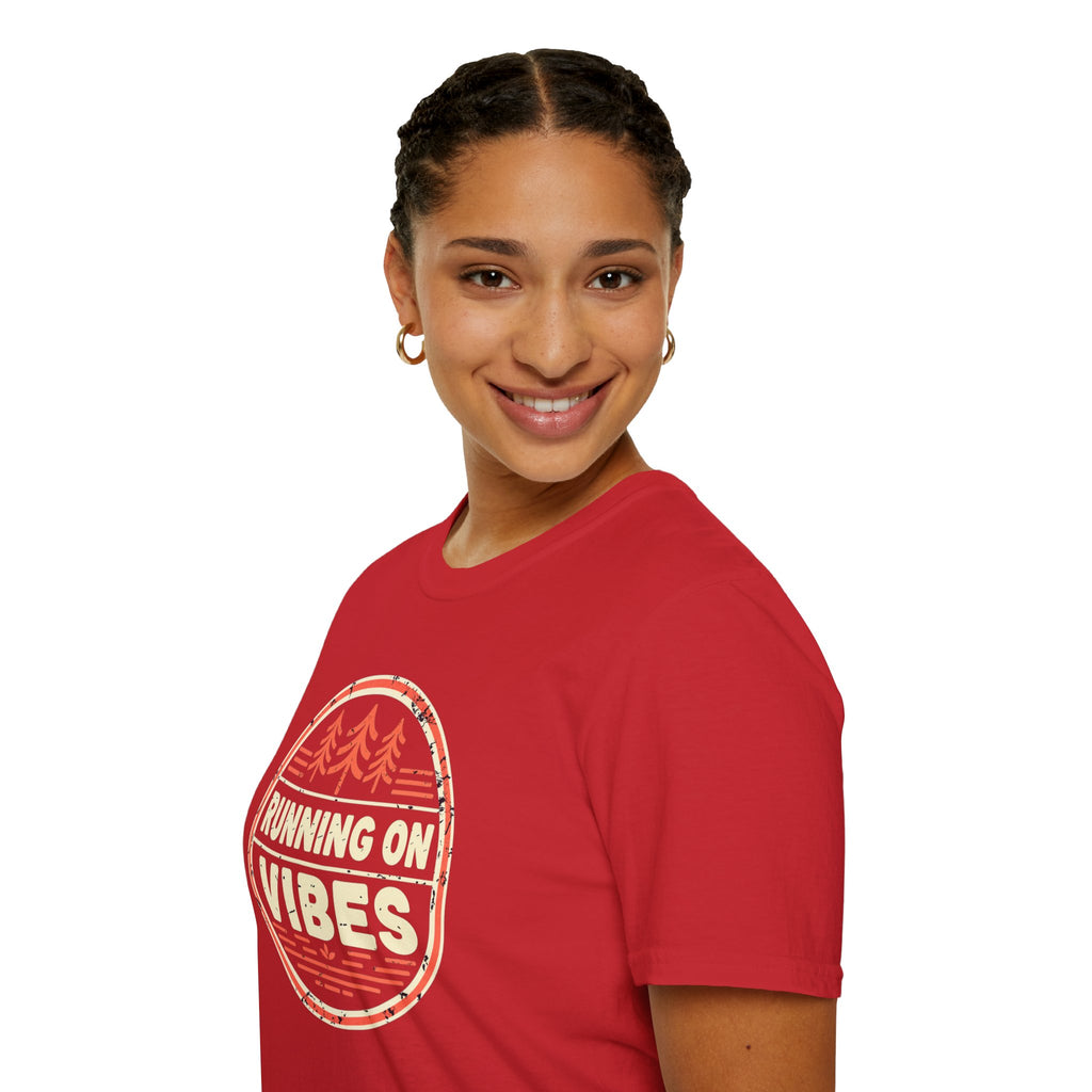Running On Vibes T-Shirt | Retro Forest Graphic Tee