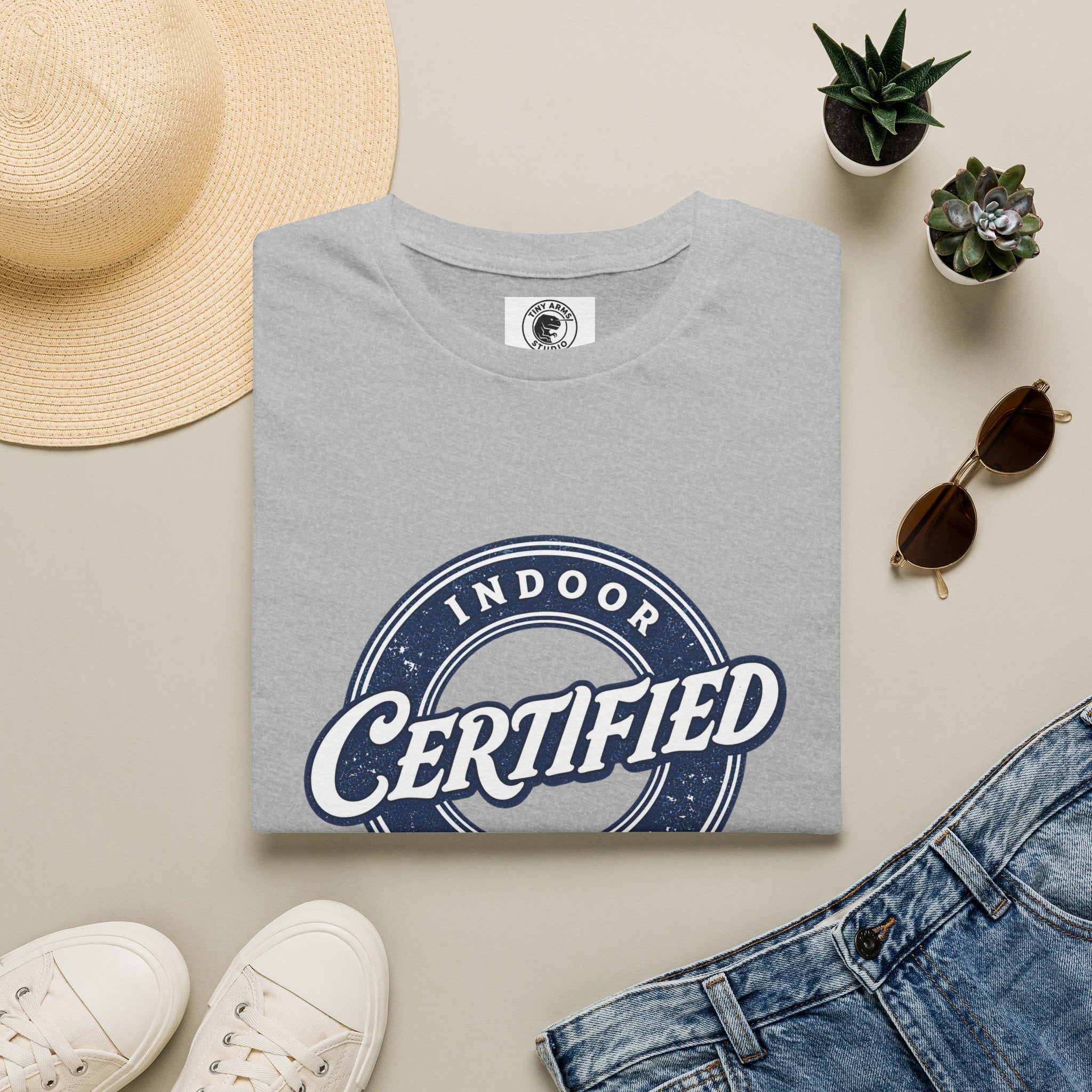 Certified Indoor Creature T-Shirt | Funny Homebody Tee