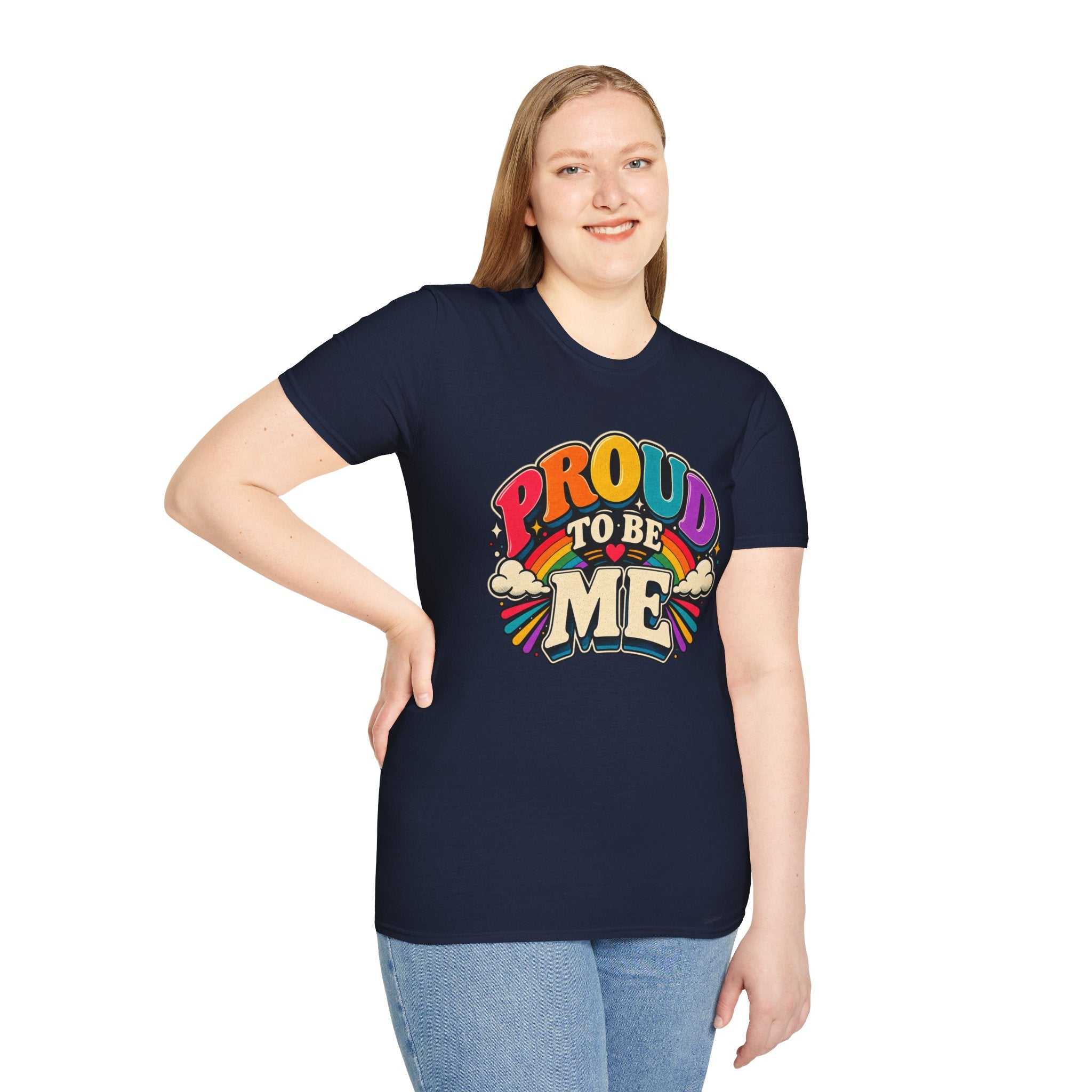 Proud to Be Me T-Shirt | Rainbow Retro Pride Tee