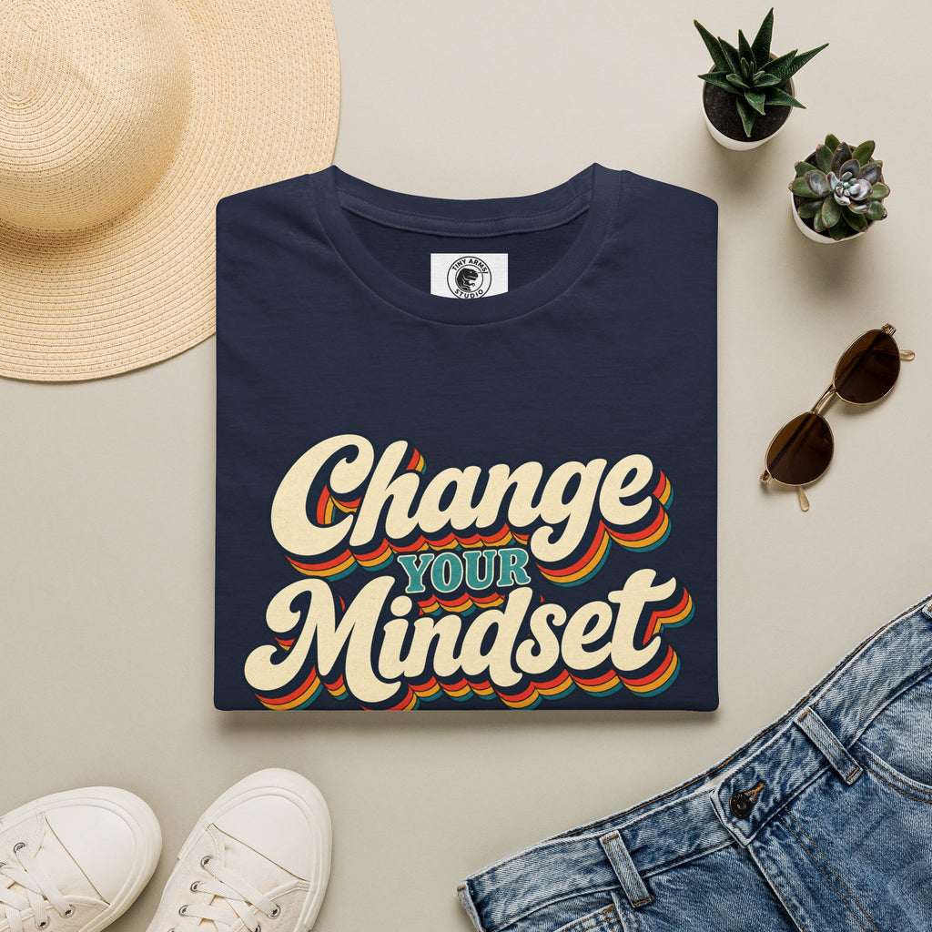 Change Your Mindset T-Shirt | Retro Script Motivational Tee
