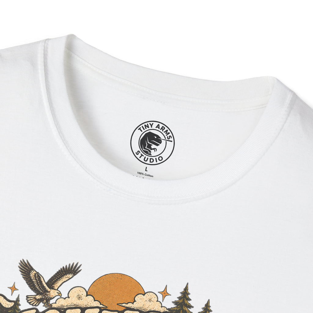 Unqualified Wilderness Society Retro Outdoor Graphic Tee | Vintage Mountain Shirt